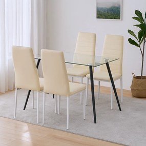 Cruz 4+1 set de sufragerie bej