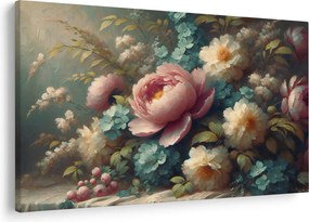 Tablou - Natură moartă cu flori - pictură (90x60 cm)