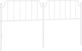 vidaXL Tăblie de pat de schimb metalică, alb, 200 cm