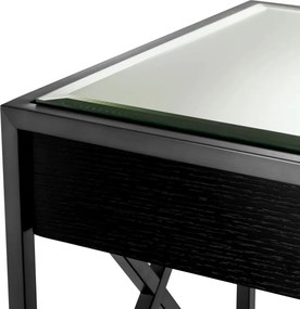 Noptiera eleganta cu blat din oglinda Beverly Hills bronz 111922 HZ