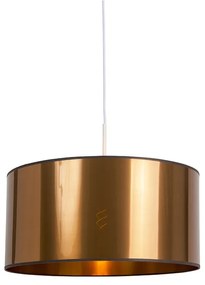 Lampă suspendată de design albă cu abajur din cupru 50 cm - Combi 1
