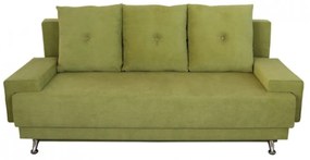 Canapea extensibila Roma Lux Green 205x90x86 cm, cu lada de depozitare