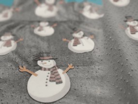 Patura pufoasa de Craciun luminata SNOW BUDDY, gri Dimensiune: 150 x 200 cm