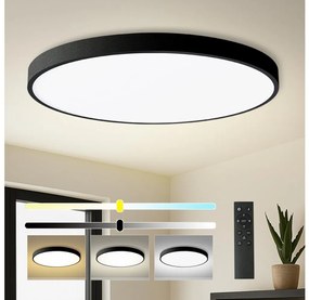 Brilagi - Lampă LED reglabilă POOL SMART, 180 W, 230 V, Ø 120 cm, Wi‑Fi Tuya, negru + telecomandă