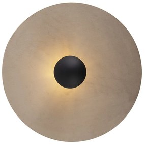 Lămpi de tavan negru abajur plat taupe 45 cm - Combi