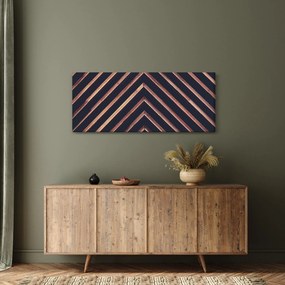 Tablou - Motiv de lemn pe fond negru (120x50 cm)
