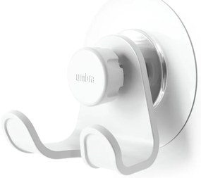 Cârlig alb autoadeziv din plastic reciclat Flex Adhesive – Umbra