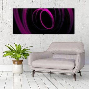 Tablou - linii violete  (120x50 cm), în 40 de alte dimensiuni noi