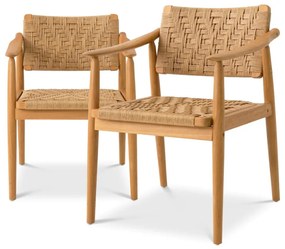 Set de 2 scaune pentru exterior, design LUX, Coral Bay