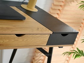 Masă PC Baiden (stejar negru + negru). 1109732