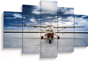 Tablou cu aeroplan cu motor (150x105 cm)