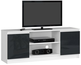 Măsuță TV Dariel (Alb + grafit lucios ). 1069773