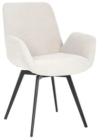 Scaun sufragerie Halmare (crem + negru). 1100120