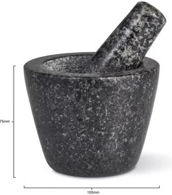 Cole&Mason - Pistil granit cu pistil, pr. 10 cm, seria GRANITE