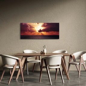 Tablou cu soarele după nori (120x50 cm)