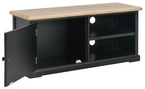 249881 vidaXL Comodă TV, negru, 90x30x40 cm, lemn