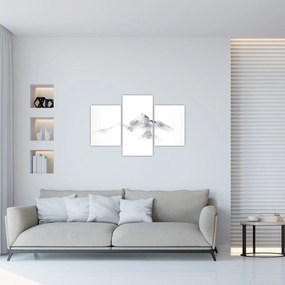 Tablou - Pictură cu cerneală de munți (90x60 cm)