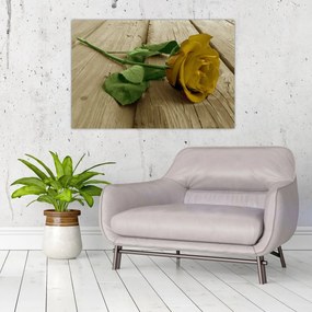 Tablou - Vintage trandafiri galbeni (90x60 cm)