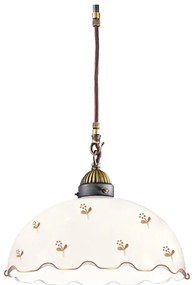 Kolarz NONNA 731.30.161 - Pendul pe cablu, 1xE27/75W/230V, Ø 30 cm, în formă de floare, aur roz