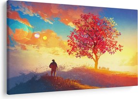Tablou - casa în deal (90x60 cm)