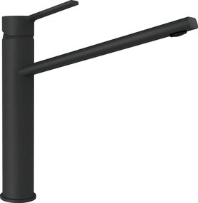 Baterie bucatarie Schock Papilio Cristadur Magma, aspect granit, cartus ceramic, negru metalizat