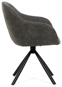 Set de scaune de sufragerie cu mecanism deîntoarcere DCH-Y1143 GREY2, 2 buc.