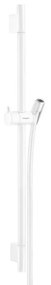 Bara cu furtun de dus Hansgrohe Unica S Puro 65 cm alb mat