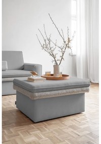 Taburet gri deschis Wilson – Miuform