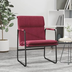 351345 vidaXL Scaun de relaxare, roșu vin, 55x64x80 cm, material textil