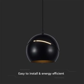 Lustră LED pe cablu LED/8,5W/230V 3000K negru