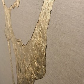 Tablou pictat manual 90x120 cm Wild Horizon Gold – Malerifabrikken