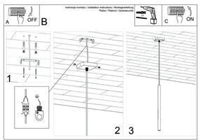 Lustră LED pe cablu DRIFA 1xG9/4W/230V negru Brilagi