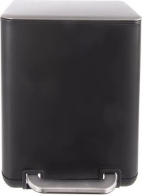 Coș de gunoi negru cu pedală din oțel inoxidabil 20 l Black – Orion