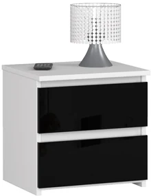 Noptieră Cleania CL2 (Negru lucios). 1069506