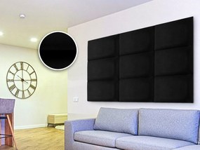 Panou tapițat Soundless 40x30 cm (negru). Promo -6%. 1068534