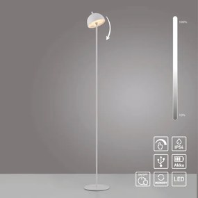 Schöner Wohnen 19245-16 - Lampă de podea LED cu dimmer BELLIS LED/2,5W/5V IP54 albă