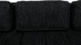 Colţar, negru/negru şuviţat, TONIKS