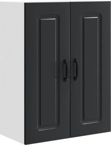 vidaXL Dulap de bucătărie Kalmar Negru 60 x 31 x 80 cm Lemn compozit