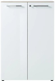 Dulap alb cu aspect de lemn de stejar 80x120 cm Monteria – Germania