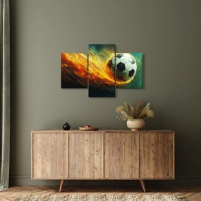 Tablou - Minge de Fotbal în Zbor (90x60 cm)