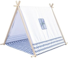 Bino Cort pentru copii Little house alb, 125 x 92x 95 cm