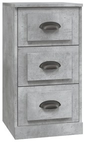 816220 vidaXL Servantă, gri beton, 36x35,5x67,5 cm, lemn prelucrat