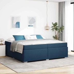 vidaXL Cadru de pat Altele albastru 200 x 200 cm țesătură