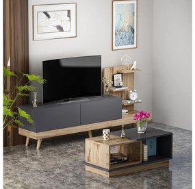 Mobilier living Dido (antracit + Nuc). 1089125