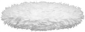 Abajur modern oval, cu pene de gasca Eos Esther medium alb 2347 VTC