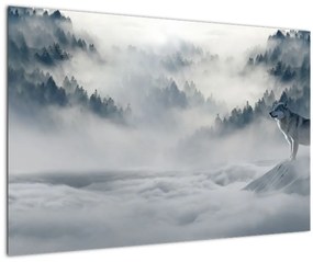 Tablou cu lupi (90x60 cm)