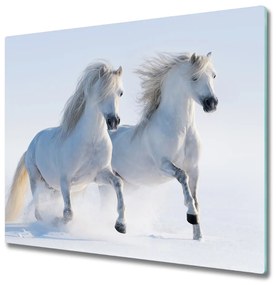 Tocator din sticla Doi cai de zăpadă