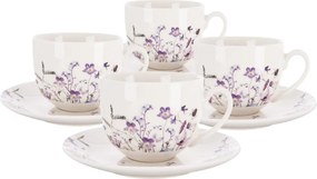 Orion Set of 4 cups with saucers LOUKA 280 ml
