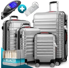 Deuba Set de trolere Baseline cu 4 piese - argintiu