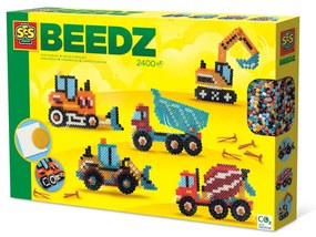 Set creativ Beedz - Margele de calcat Autovehicule de constructie